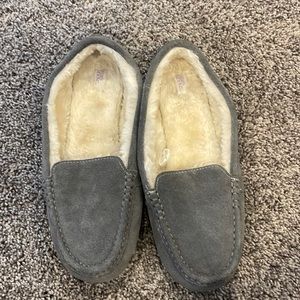 Gray slippers